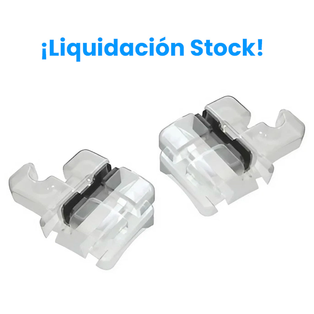 Brackets estéticos de resina con ranura metálica