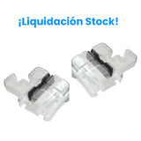 Brackets de resina con Hooks y ranura metálica - Caso Completo