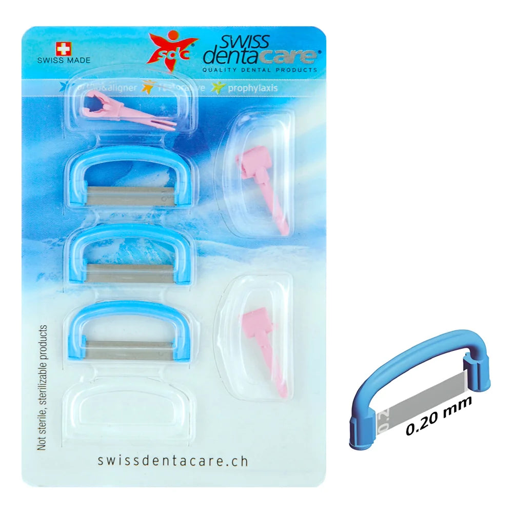 Limas stripping 0,20mm IPR diamantadas doble cara G5ProLign Swissdentacare