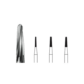 Fresa de Carburo de Tungsteno Cónica Larga redondeada - 23RL
