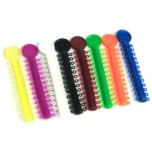 Ligaduras Elásticas de Colores, 1000 uds.