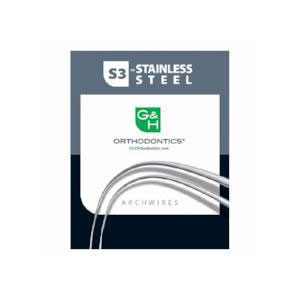 Arcos para Ortodoncia G&H S3 Europa II Acero Cuadrados/Rectangulares, 25 uds.