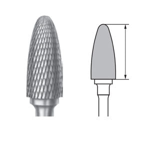 Fresa Carburo de Tungsteno tipo Bellota para Pieza de Mano - CC251MX