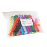 Bolsa ligaduras elásticas de colores para ortodoncia - 1000 uds.